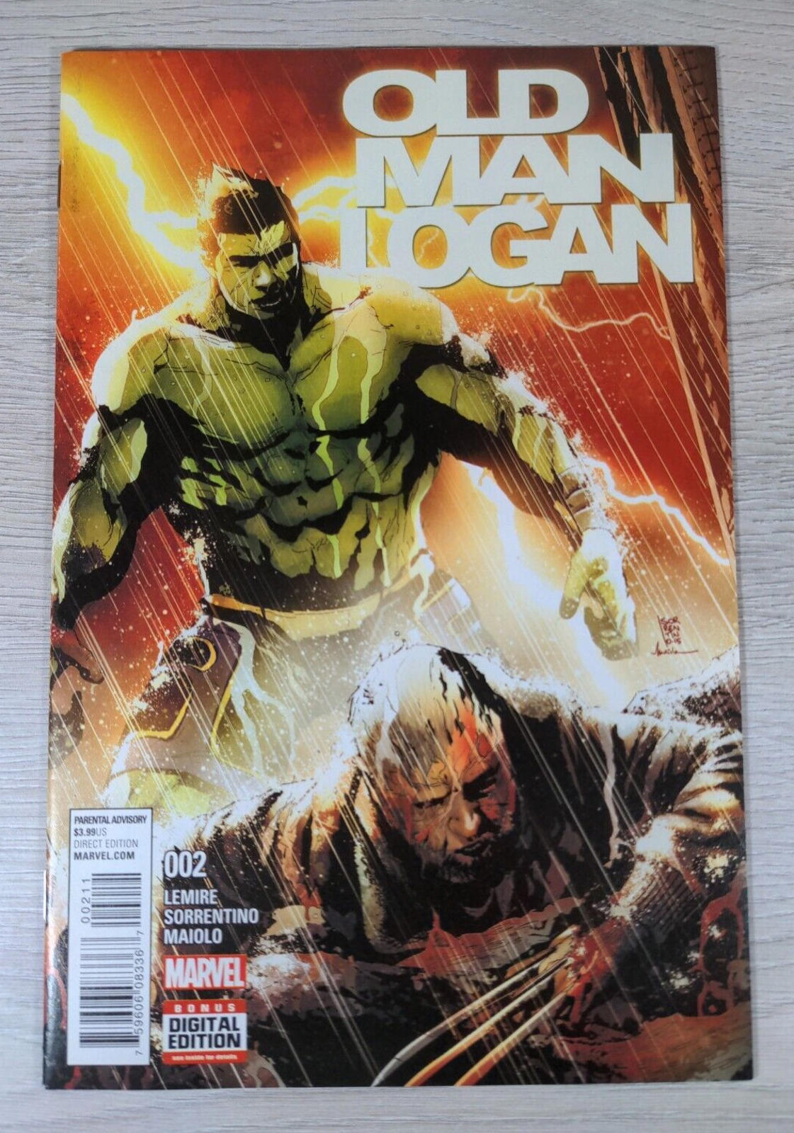 Marvel Comics Old Man Logan Issue No 2  Lemire  Sorrentino  Maiolo 2016