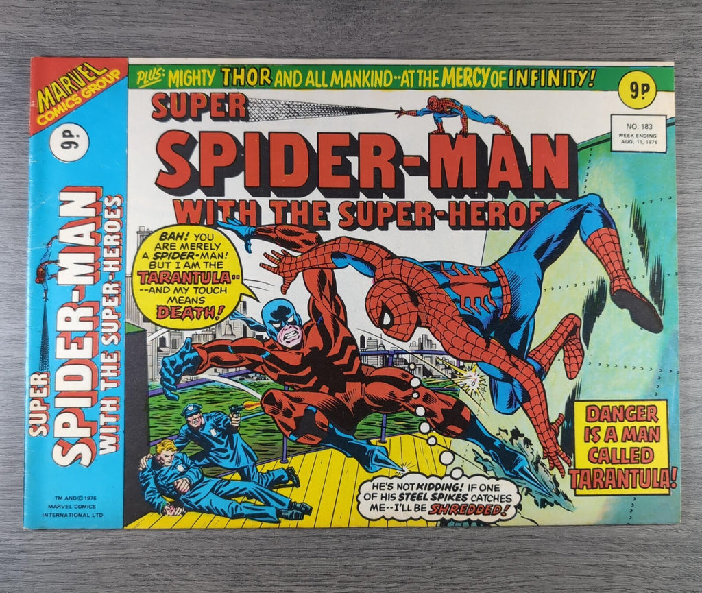 Super Spider-Man With The Super Heroes No. 183 Marvel Comics 11th August 1976