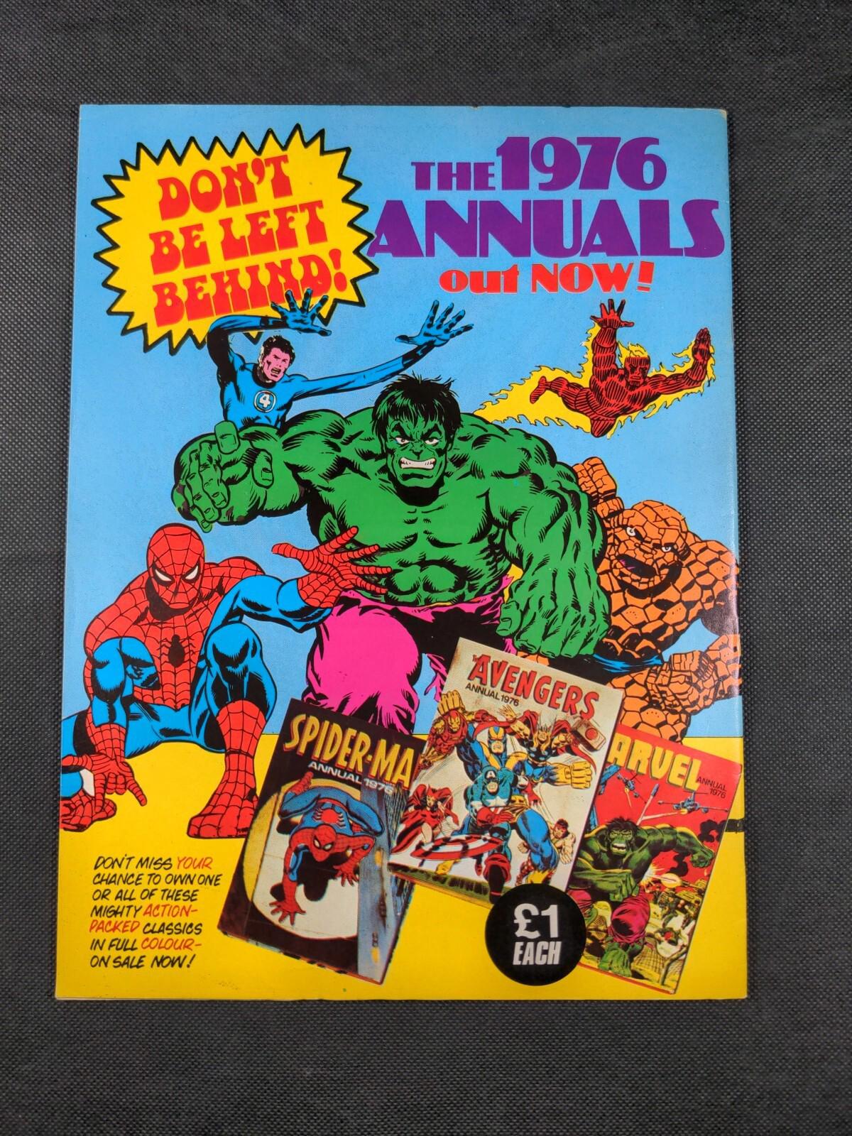 Mighty World of Marvel Issue No 160 October 1975 Vintage Marvel UK Comic