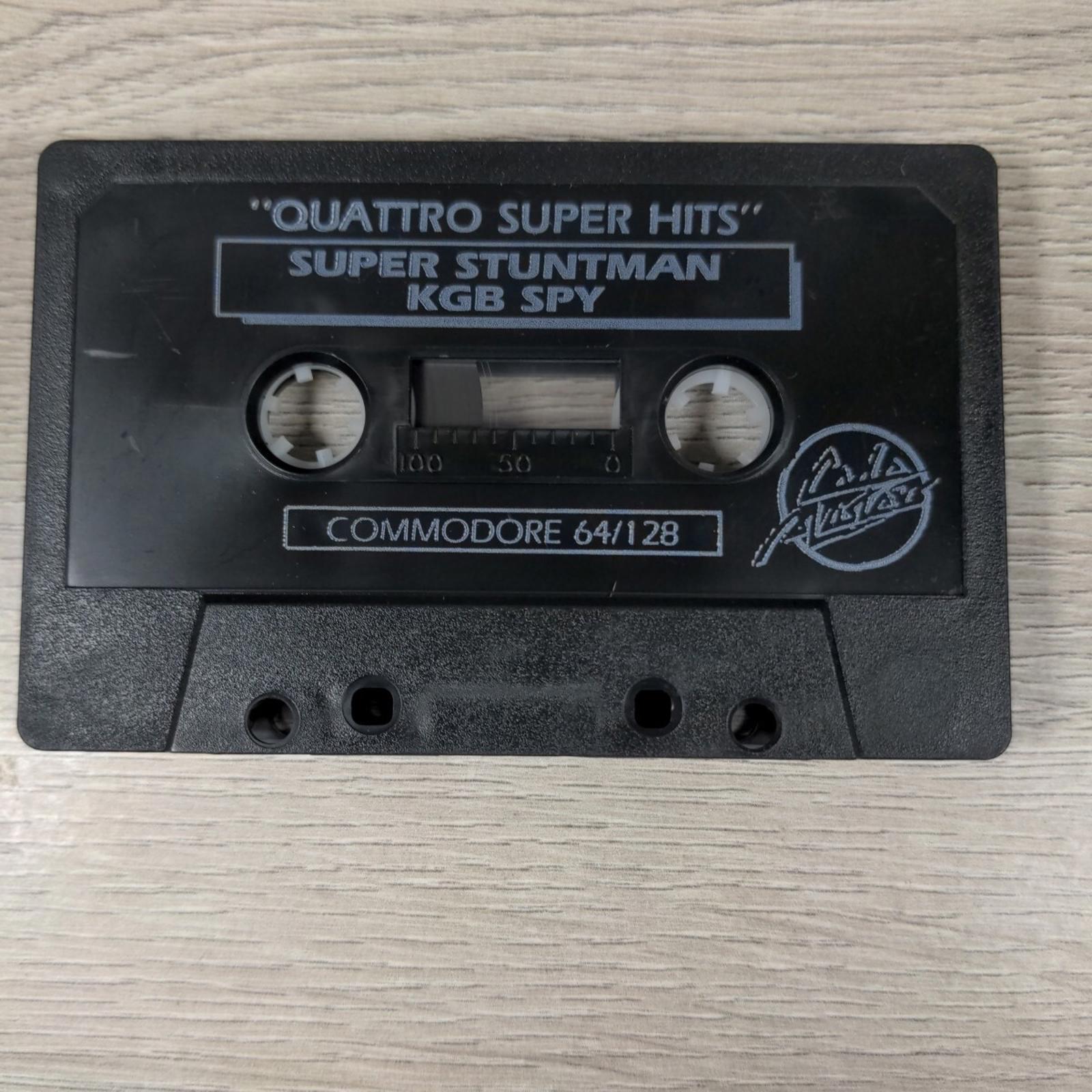 Quattro Super Hits Commodore 64 C64 Video Game Cassette Tested & Working