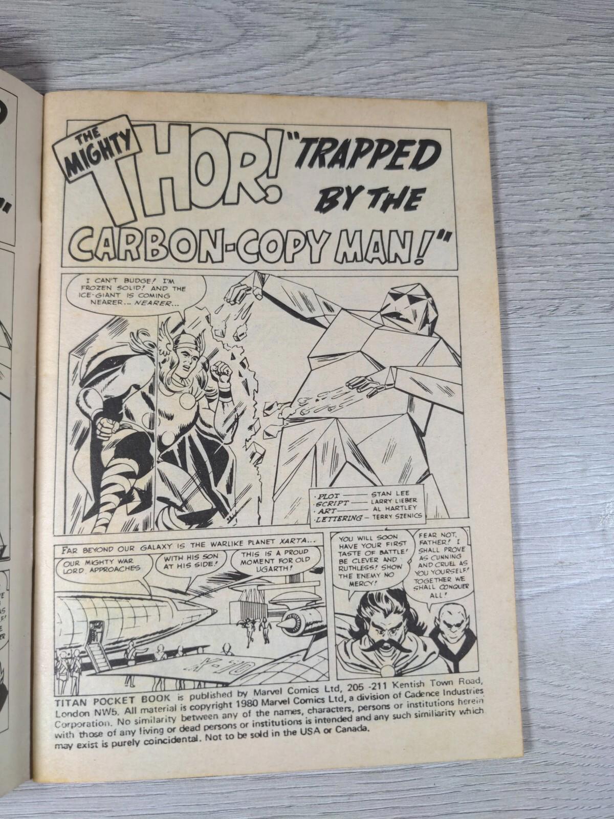 The Titans Pocket Book Issue Number 7  Marvel Digest Series 1980's Vintage Comic - Retrorama UK