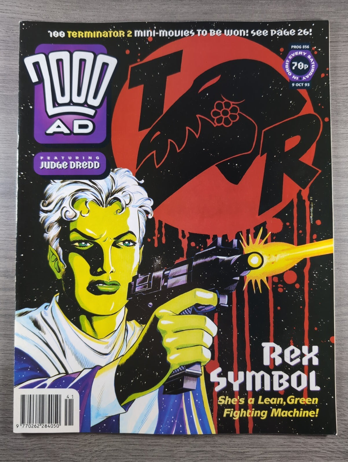 2000AD Prog 856 Featuring Judge Dredd Comic 9th Oct 1993 Vintage Retro Comic