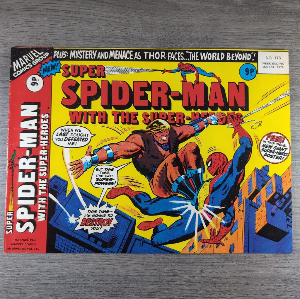 Super Spider-Man With The Super Heroes No. 175  Marvel Comics 16th June 1976
