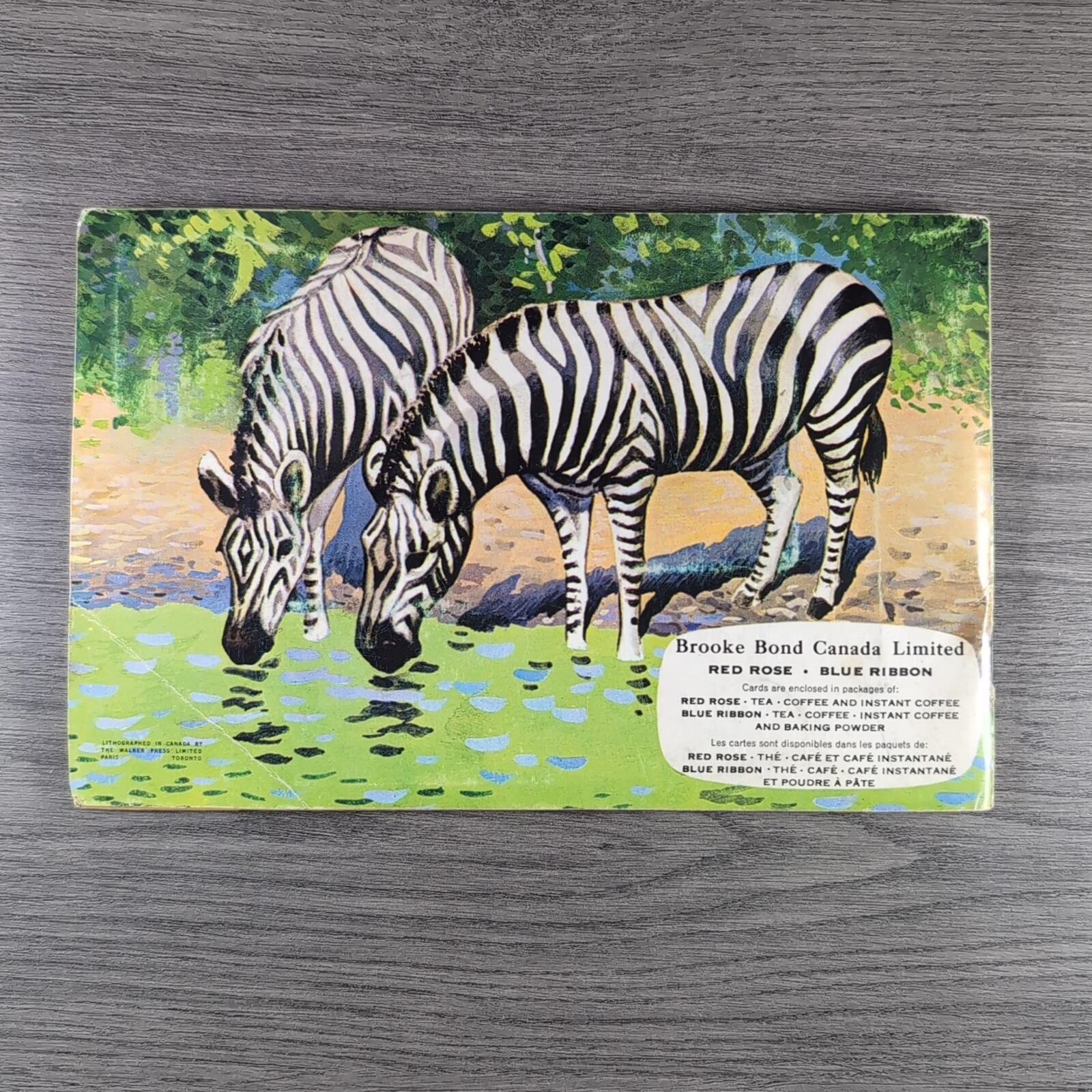 African Animals Brooke Bond Album No 7 Tea Cards Vintage Collectors Cards