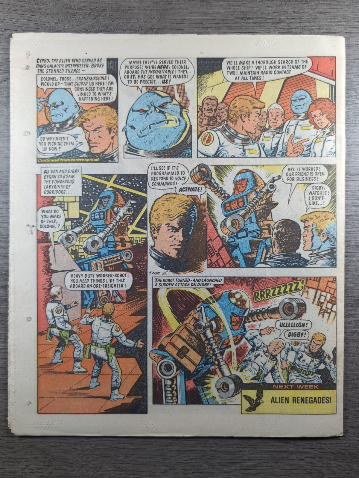 Eagle And Tiger Comic Issue No. 203 8th February 1986 Vintage Retro UK Comic