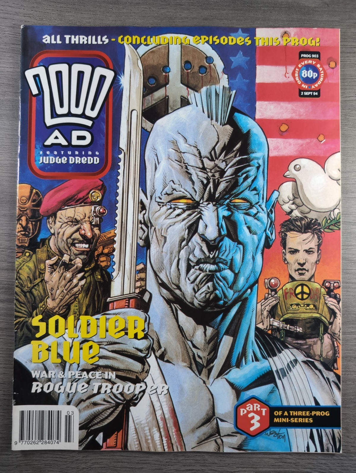 2000AD Prog 903 Featuring Judge Dredd Comic 2nd Sep 1994 Vintage Retro Comic