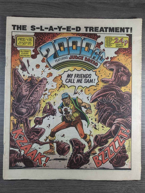 2000AD Prog 436 Featuring Judge Dread Comic 21st Sept 1985 Vintage Retro Comic