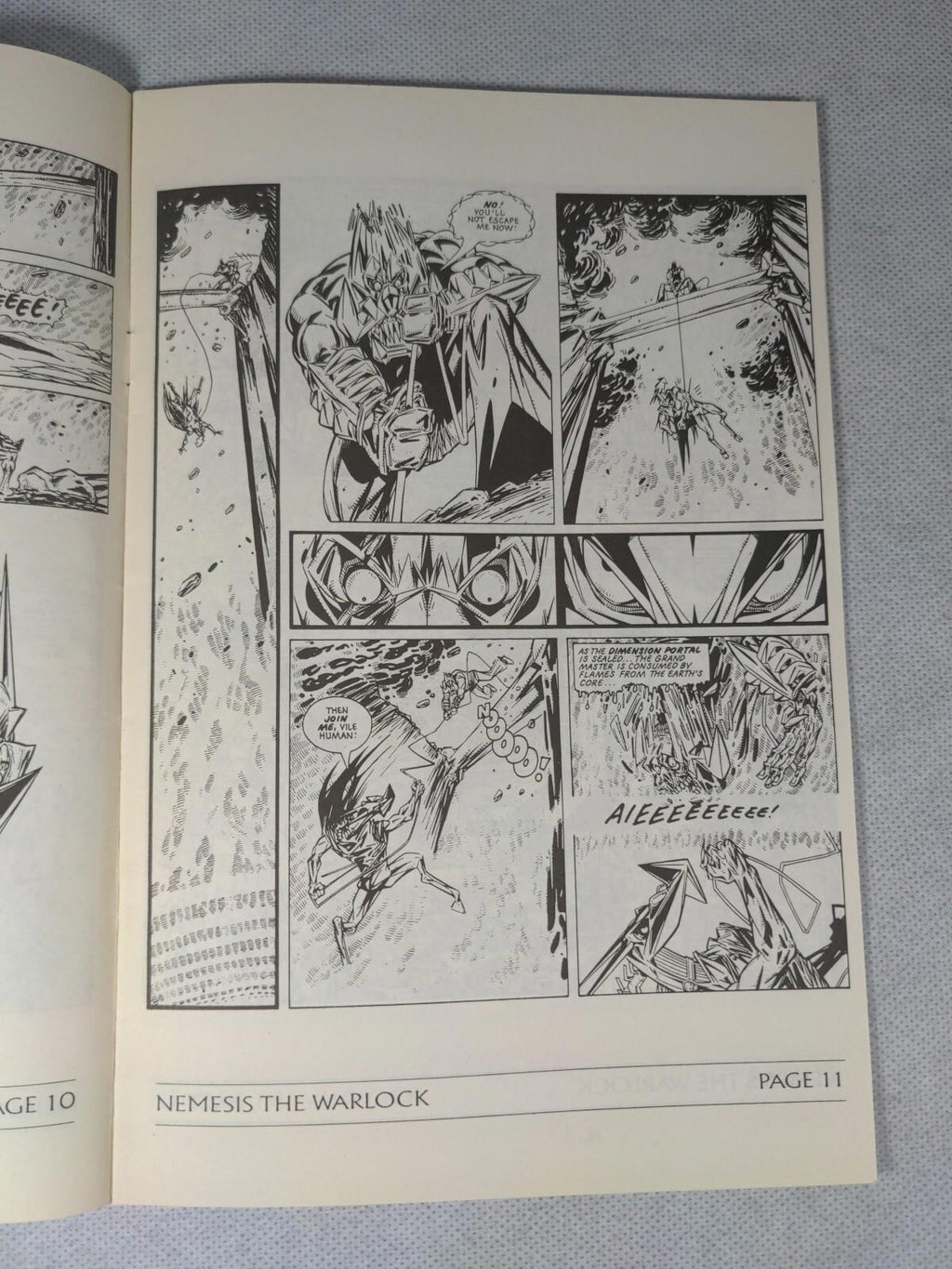 Nemesis The Warlock # 3 Fleetway Quality Comics 1989 Alien Terror Mils & O'Neil - Retrorama UK