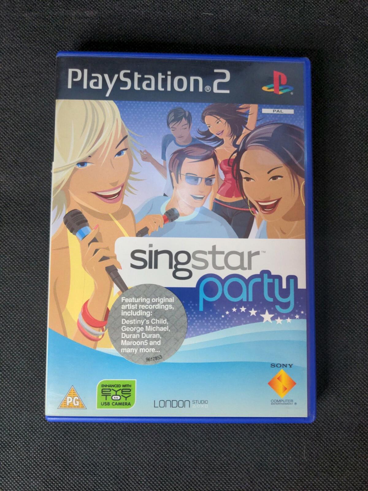 Singstar Party Game PlayStation PS2 Eye Toy Game PAL Region