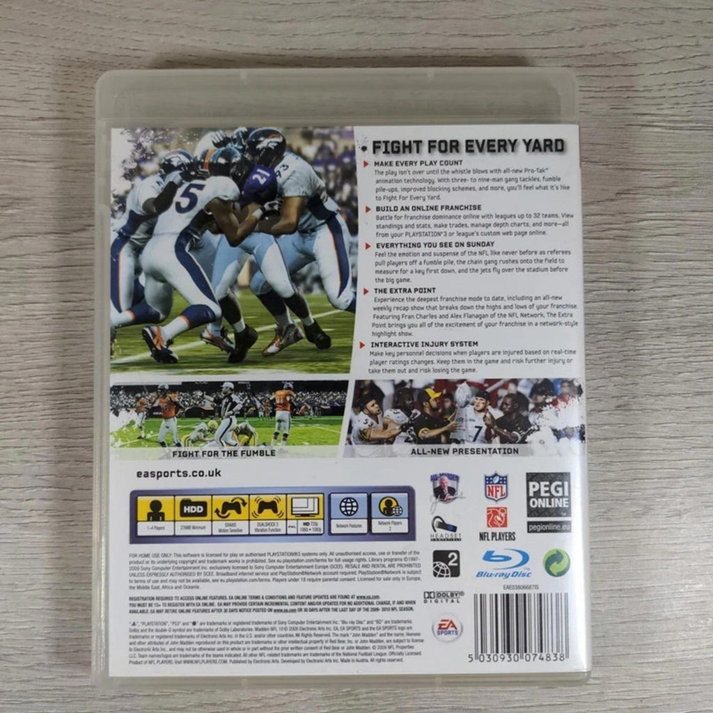 Madden NFL 10 American Football PS3 Playstation 3 Game EA Sports