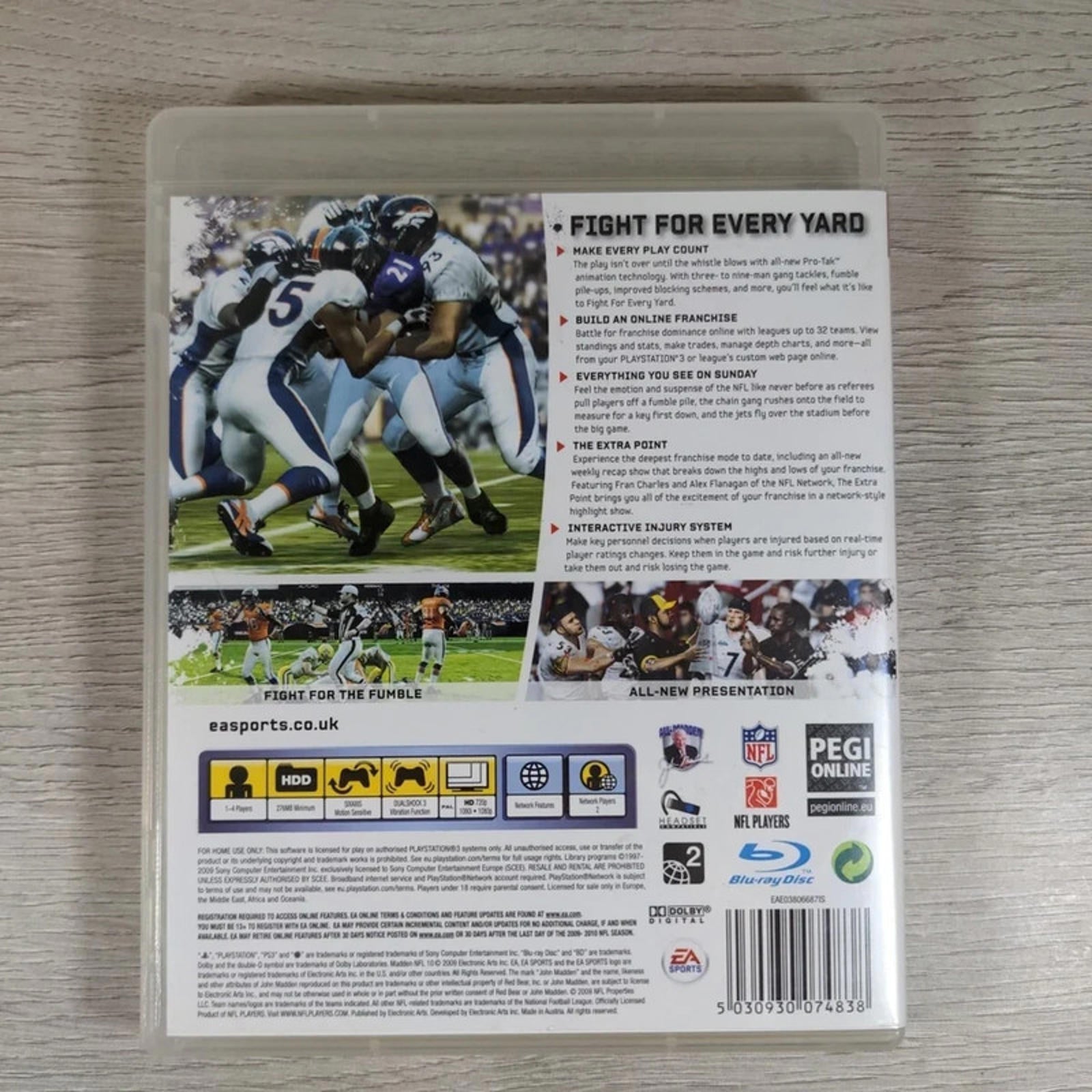 Madden NFL 10 American Football PS3 Playstation 3 Game EA Sports