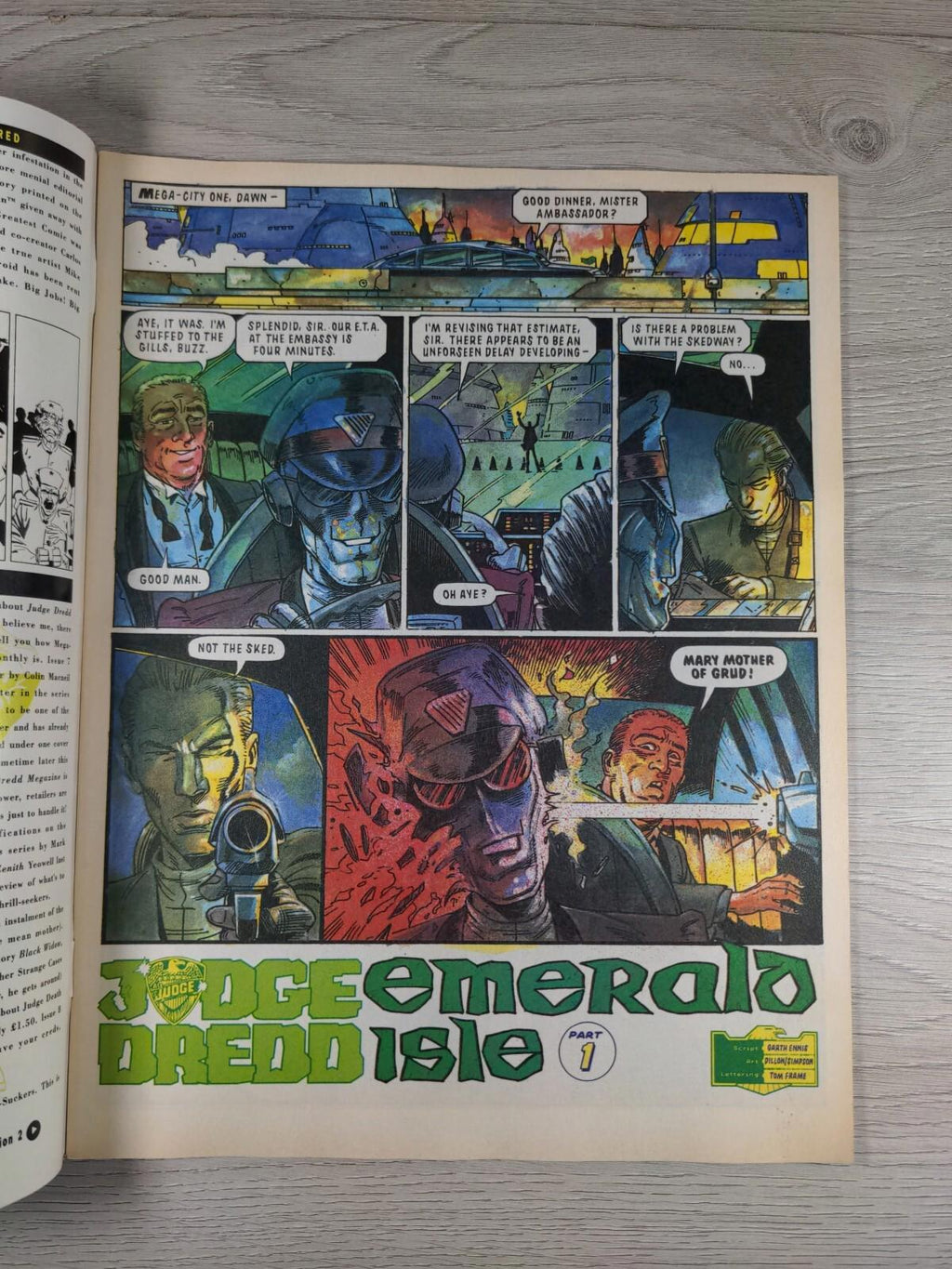 2000AD Featuring Judge Dredd Prog 727 April 1991 Vintage Comic