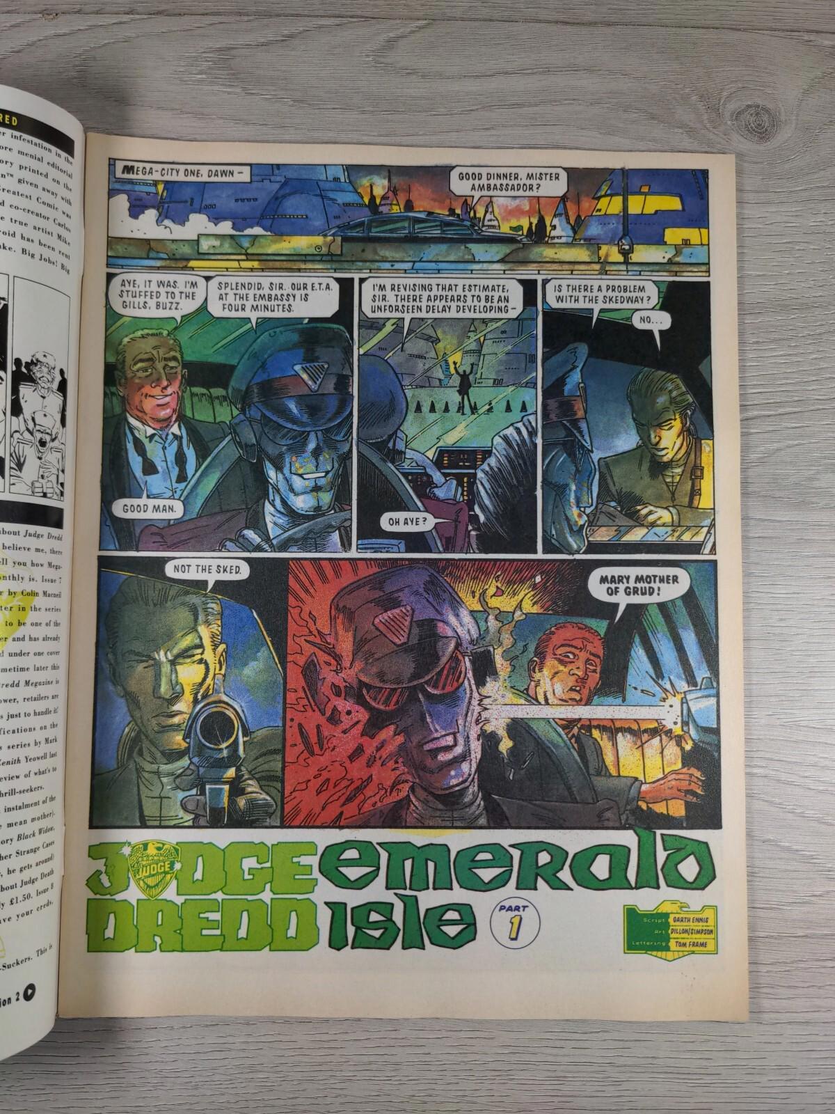 2000AD Featuring Judge Dredd Prog 727 April 1991 Vintage Comic - Retrorama UK