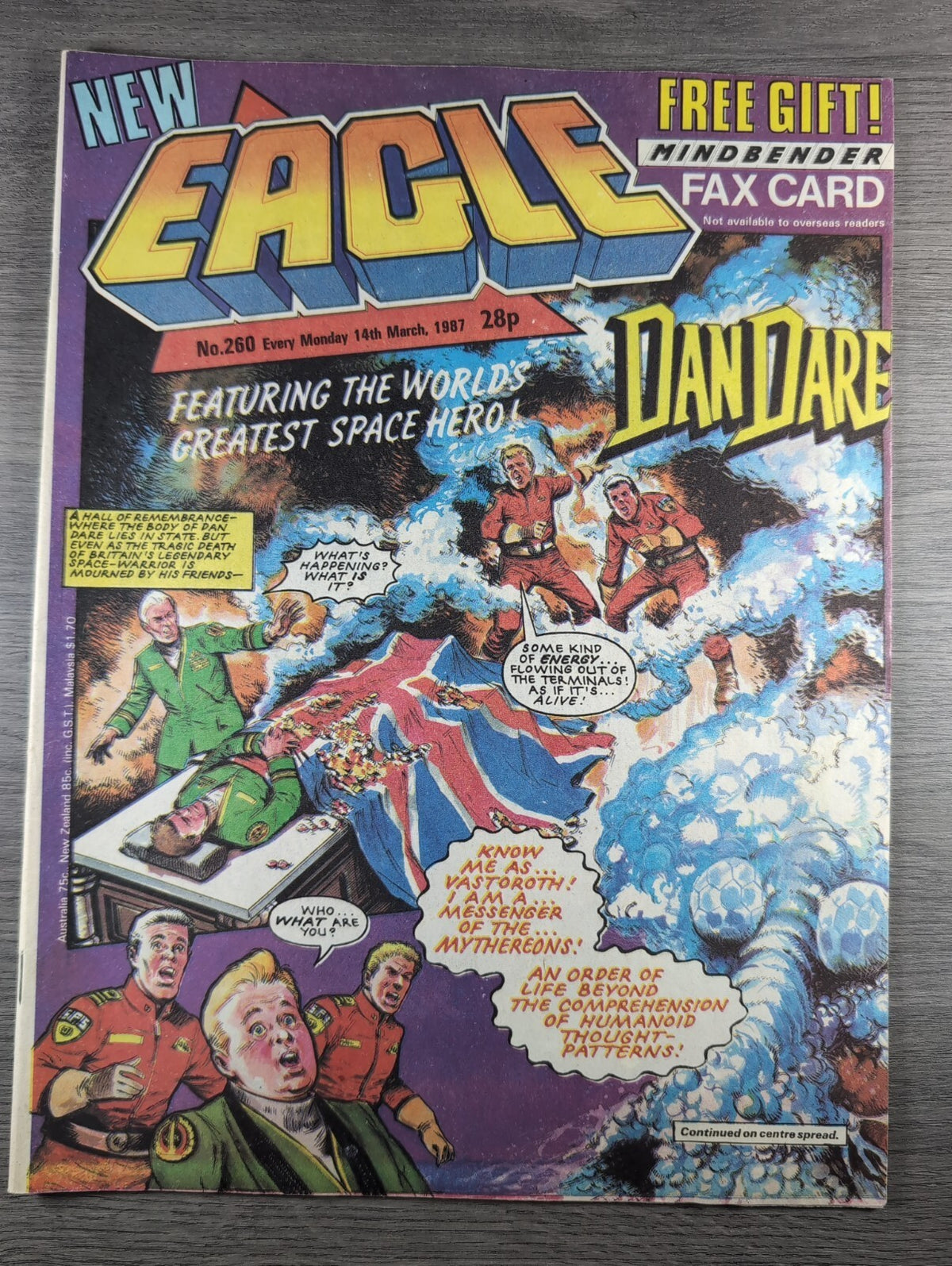 Eagle Comic Issue No. 260 14th March 1987 Vintage Retro UK Comic