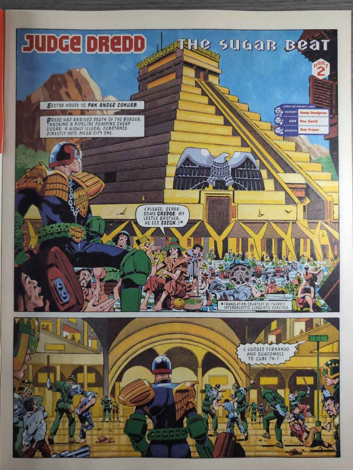 2000AD Prog 874 Featuring Judge Dredd Comic 11th Feb 1994 Including Poster