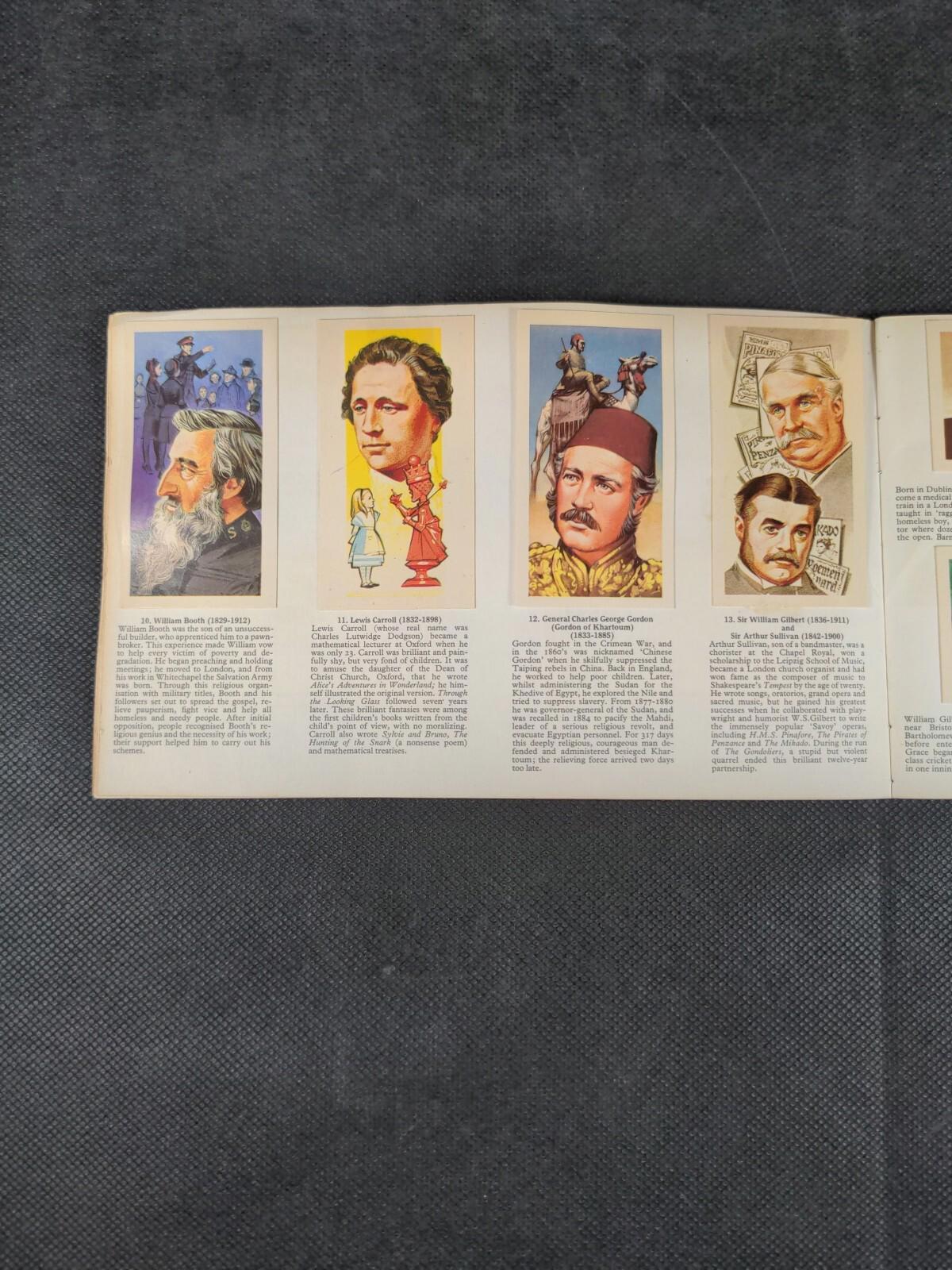 Brooke Bond Tea Famous People 1869-1969 Picture Card Album Complete Set