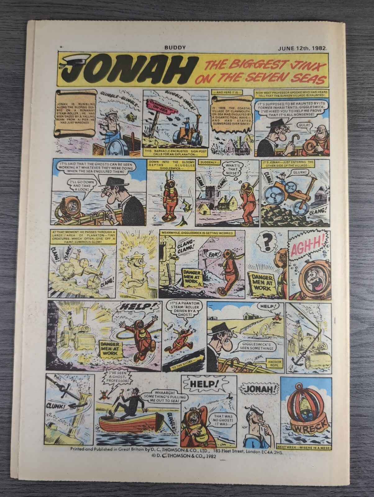 Buddy Comic Issue No 70 12th June 1982 Vintage Retro Comic