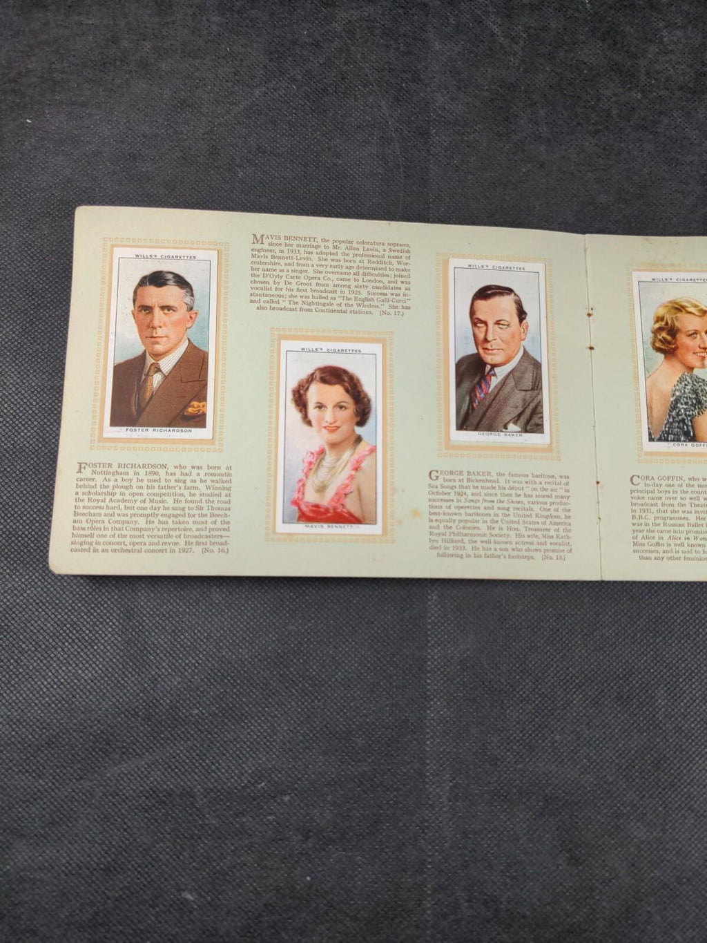W.D & H.O Wills Radio Celebrities Second Series 1935 Cigarette Cards Full Set