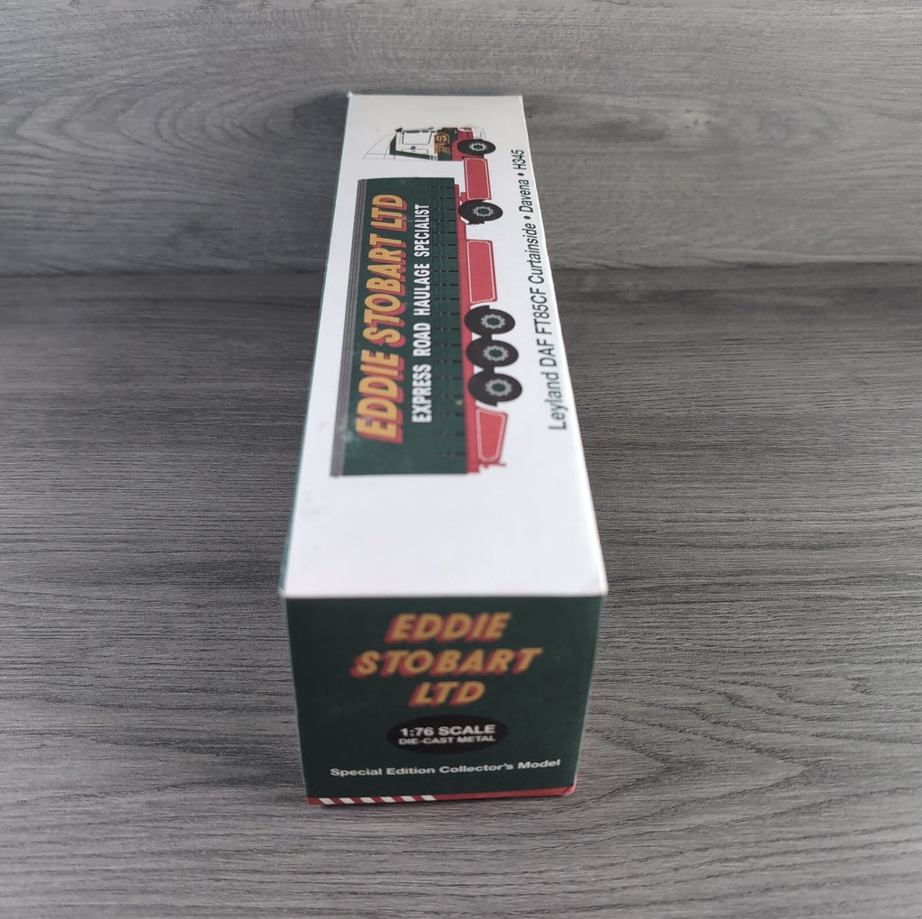 Atlas Editions Eddie Stobart Leyland DAF FT85CF Curtainside Davena H345 1:76